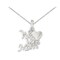 Gem And Harmony We Love You Mom Pendant Necklace in Sterling Silver